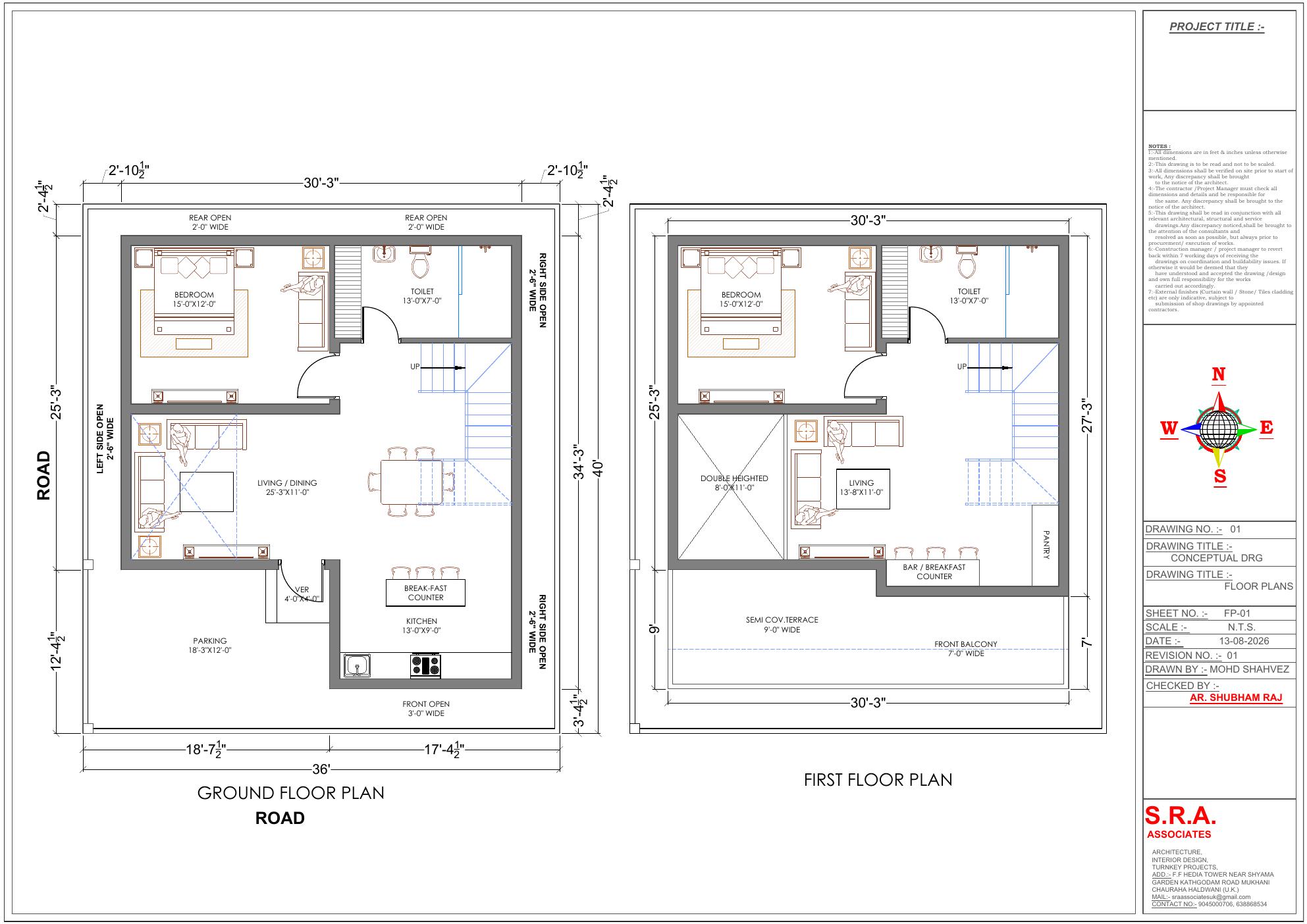 2BHK 36x40